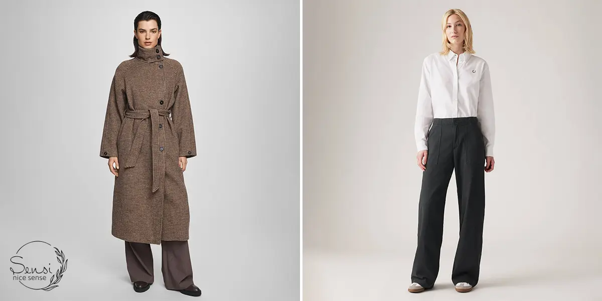 ست مانتو + شلوار راسته برای روزهای سرد پاییزی