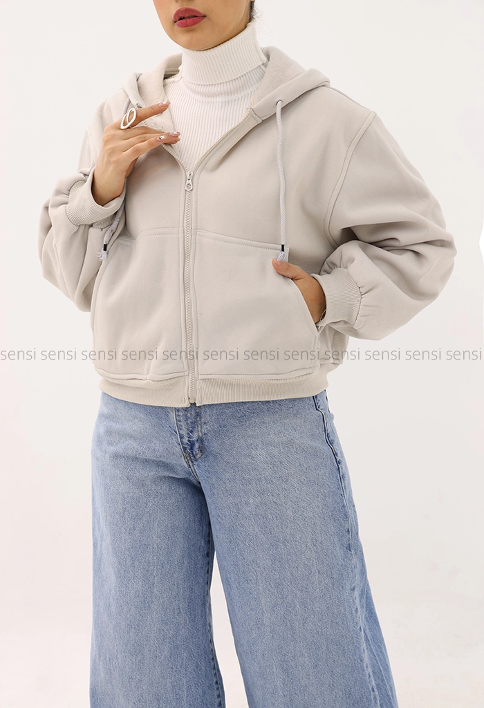 سویشرت باکسی داخل کرکی کد1004804