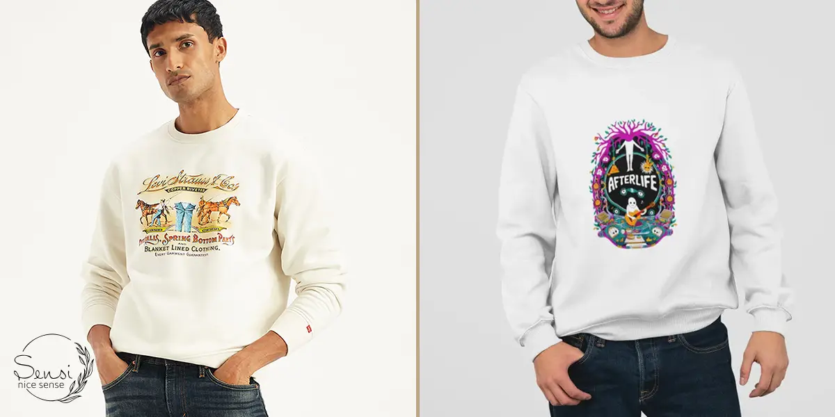 سوییشرت طرح‌دار و گرافیکی مردانه