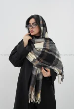 شال 4خونه پشمی کد1004702