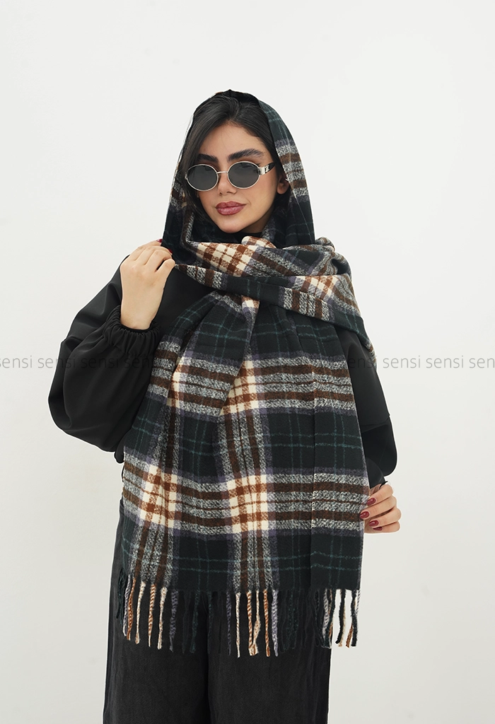 شال بافت 4خونه موهر کد1004700