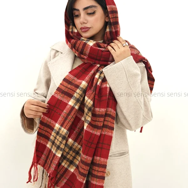 شال بافت 4خونه موهر کد1004700