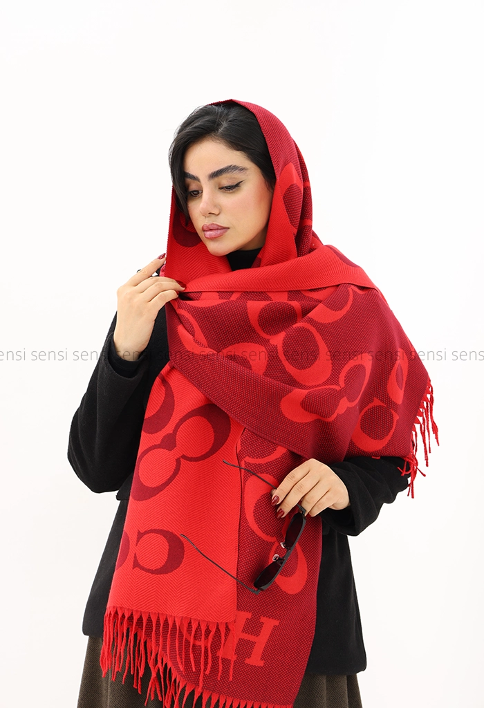 شال بافت موهری COACHکد1004608