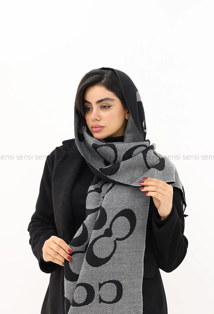 شال بافت موهری COACHکد1004608