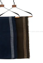 شال بافت موهری حاشیه دار کد1004703