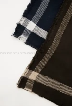 شال بافت موهری حاشیه دار کد1004703