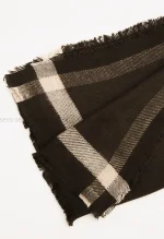 شال بافت موهری حاشیه دار کد1004703