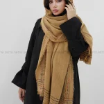 شال بافت موهری خط چین کد1004704