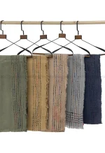 شال بافت موهری خط چین کد1004704