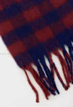 شال بیگ طرح دار پشمی کد1004605