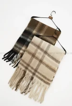 شال موهری بافت چهار خونه کد1004665