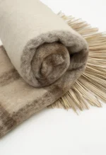 شال موهری بافت چهار خونه کد1004665