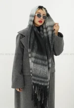 شال موهری بافت چهار خونه کد1004665