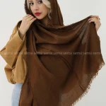 شال موهری ساده رنگی کد1004510