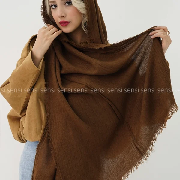 شال موهری ساده رنگی کد1004510