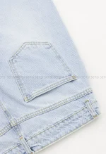 شلوار جین نیم بگ استریت کد1004727