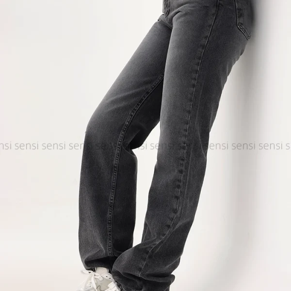 شلوار جین نیم بگ استریت کد1004727