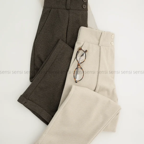 شلوار فوتر کج راه دو دکمه کد1004841