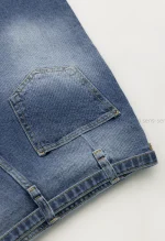 شلوارجین وایدبلت کمربند دارکد1004723