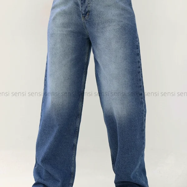 شلوارجین وایدبلت کمربند دارکد1004723