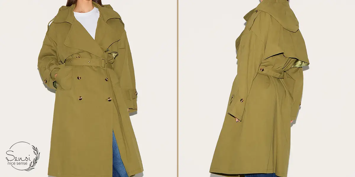 استایل پاییزی با مانتو و شلوار راسته