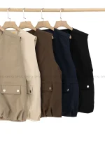 وست کتان کج راه آستر دارکد1004666