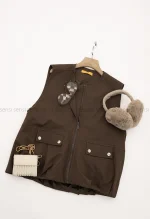 وست کتان کج راه آستر دارکد1004666