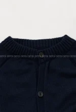 ژاکت بافت جلو دکمه کد1004534