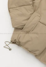 کاپشن وارداتی آستر دار کلاه پوست کد1004857