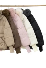 کاپشن وارداتی آستر دار یقه پوست کد1004850