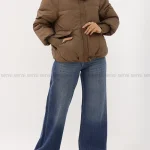 کاپشن وارداتی آستر دار یقه پوست کد1004850