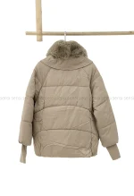 کاپشن وارداتی آستر دار یقه پوست کد1004850