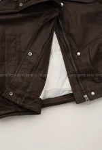 کاپشن چرم وارداتی یقه تدی کد1004847