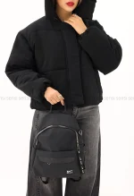 کاپشن کوتاه کتان کج راه کد1004770