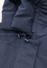 کاپشن کوتاه کتان کج راه کد1004770