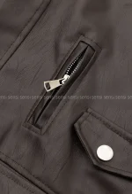 کت چرم آستر دار زارا کد1004863