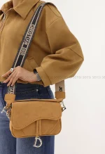 کیف چرم تک دسته پلاک D کد1004677