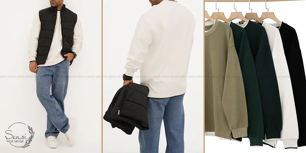 استفاده از سوییشرت و کاپشن برای روزهای سرد