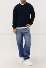 بلوز بافت یقه گرد مردانه کد20000037