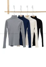 بلوز راه راه یقه اسکی کد1005015