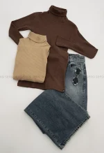 بلوز راه راه یقه اسکی کد1005015