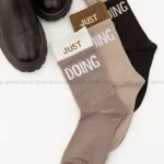 جوراب JUST-DOING نیم ساق پنبه کد1004921