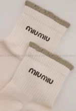 جوراب miu-mui نیم ساق پنبه کد1004990