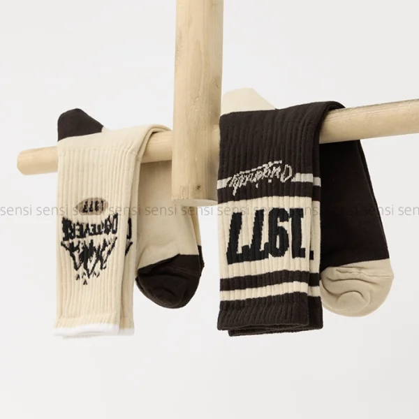 جوراب انگلیسی ساق دار پنبه کد1004993