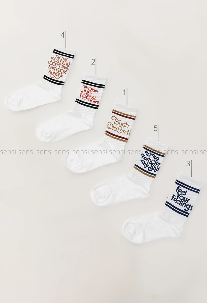 جوراب انگلیسی ساق دار پنبه کد1004997