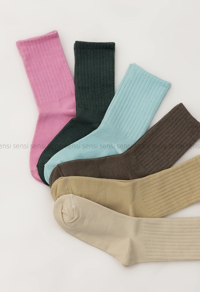 جوراب ساده رنگی ساق دار کد1004928 (5) جوراب ساده رنگی ساق دار کد1004928