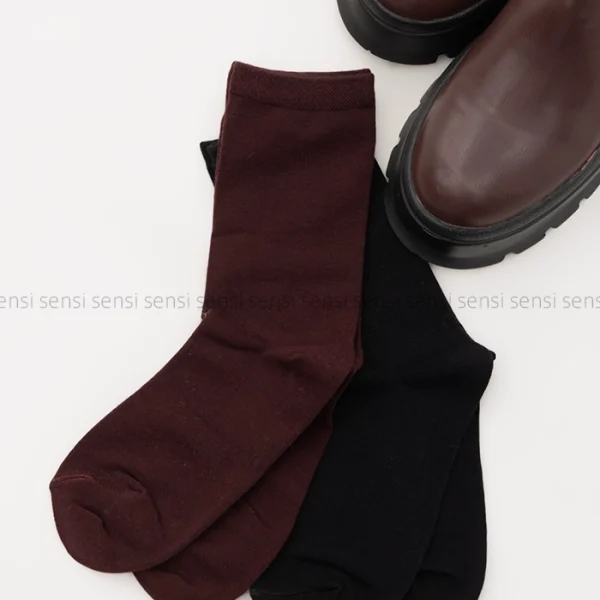جوراب ساده رنگی ساق دار کد1004929