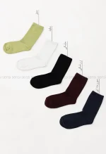 جوراب ساده رنگی ساق دار کد1004929