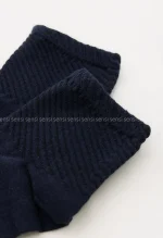 جوراب ساده رنگی نیم ساق پنبه کد1004924