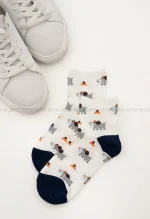 جوراب فیل نیم ساق پنبه کد1004988